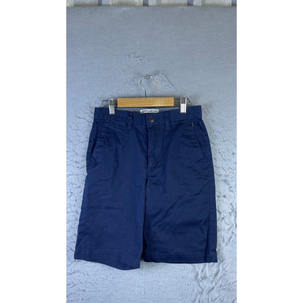 Billabong Carter Stretch Chino Shorts Mens 25 Navy Blue Excellent Casual Surf